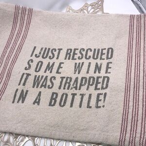 PRIMITIVES BY KATHY Graphic Colton Blend Tea Towels Two Piece Set NWOT